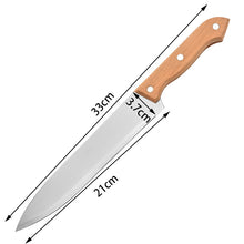Wooden Handle BBQ Tool Set for Outdoor Grilling with Knife, Spatula, and Fork