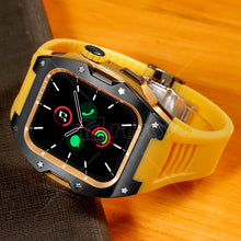 apple watch case Electroplated protective case Silicone with carbon fiber Apple watch case
