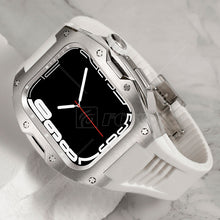 apple watch case Electroplated protective case Silicone with carbon fiber Apple watch case