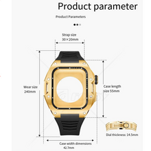 apple watch case Electroplated protective case Silicone with carbon fiber Apple watch case